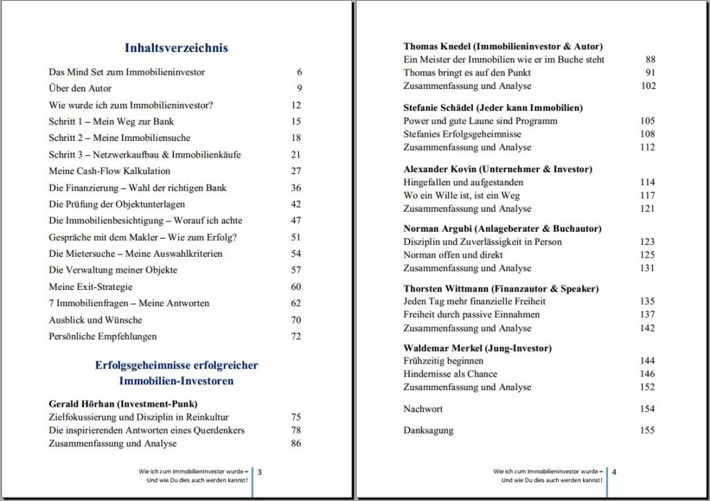 Inhaltsverzeichnis Inhaltsverzeichnis