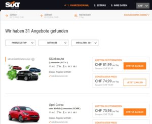 SIXT ist manchmal günstiger SIXT ist manchmal günstiger