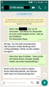 Mietverzug - Nachricht an Mieter Mietverzug - Nachricht an Mieter