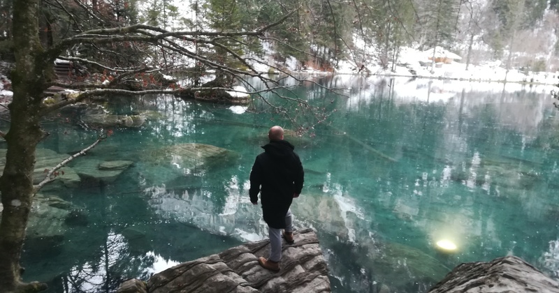 Alex am Blausee bei Bern